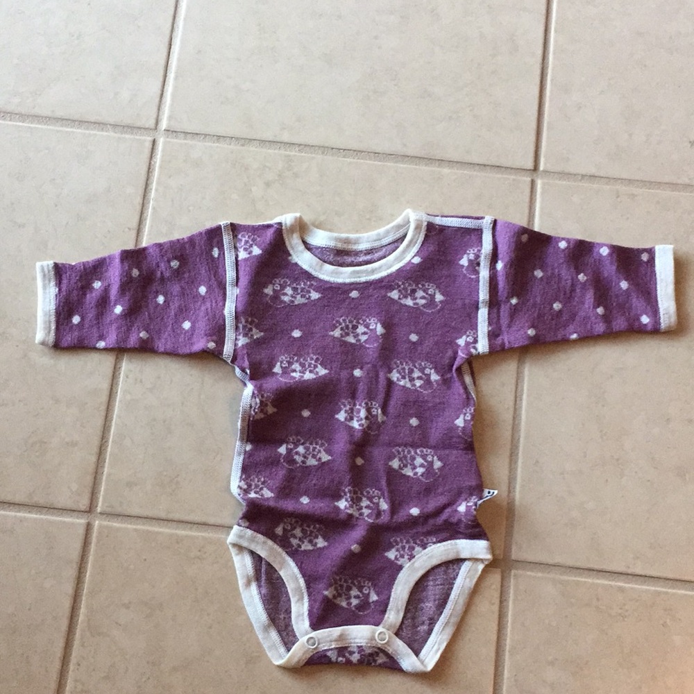 Baby girl purple onesie Janus